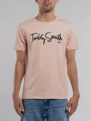 T-shirt T-EVRY MC ROSE PASTEL - Teddy Smith