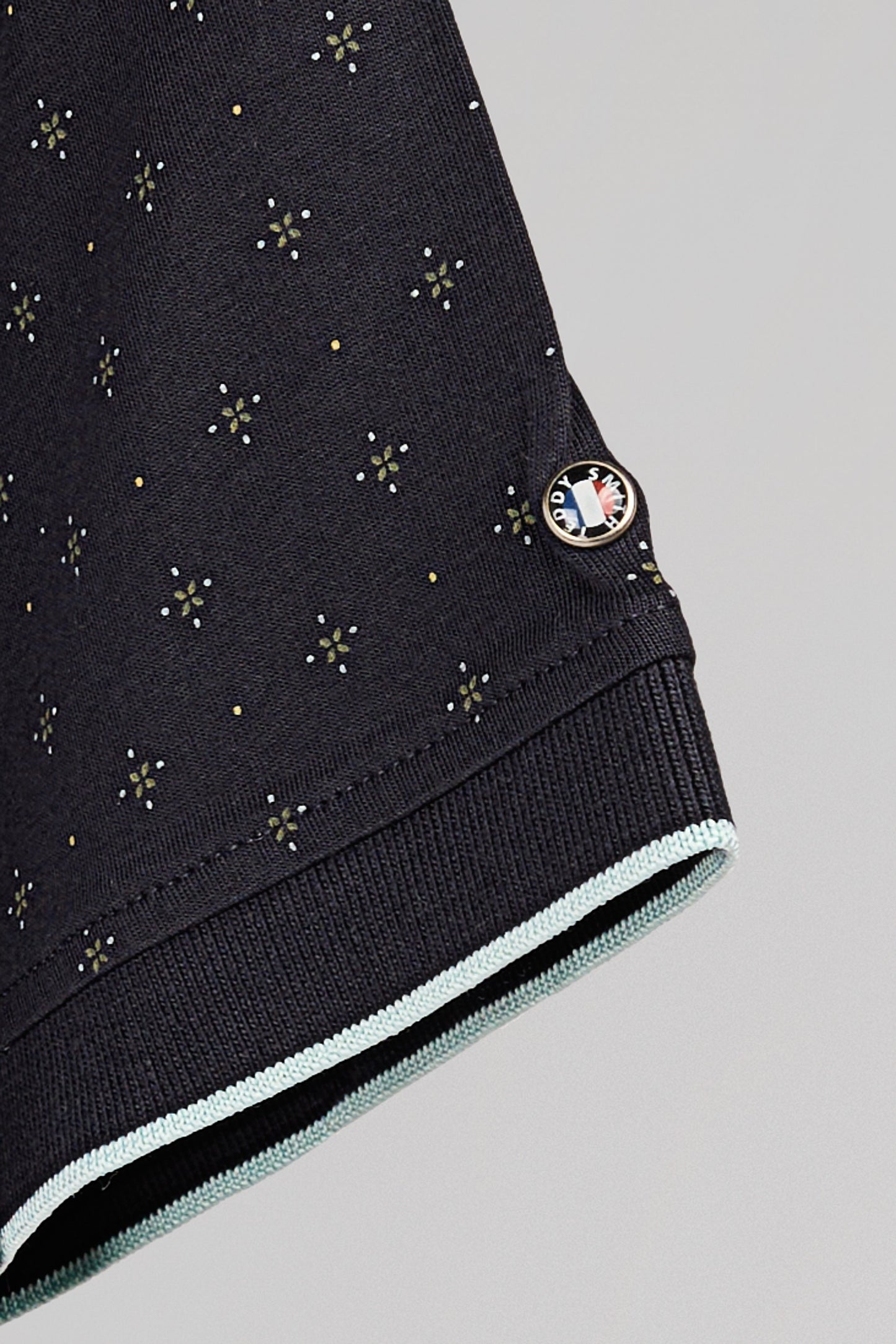 Polo piqué PASY 2 MC DARK NAVY PRINT - Teddy Smith