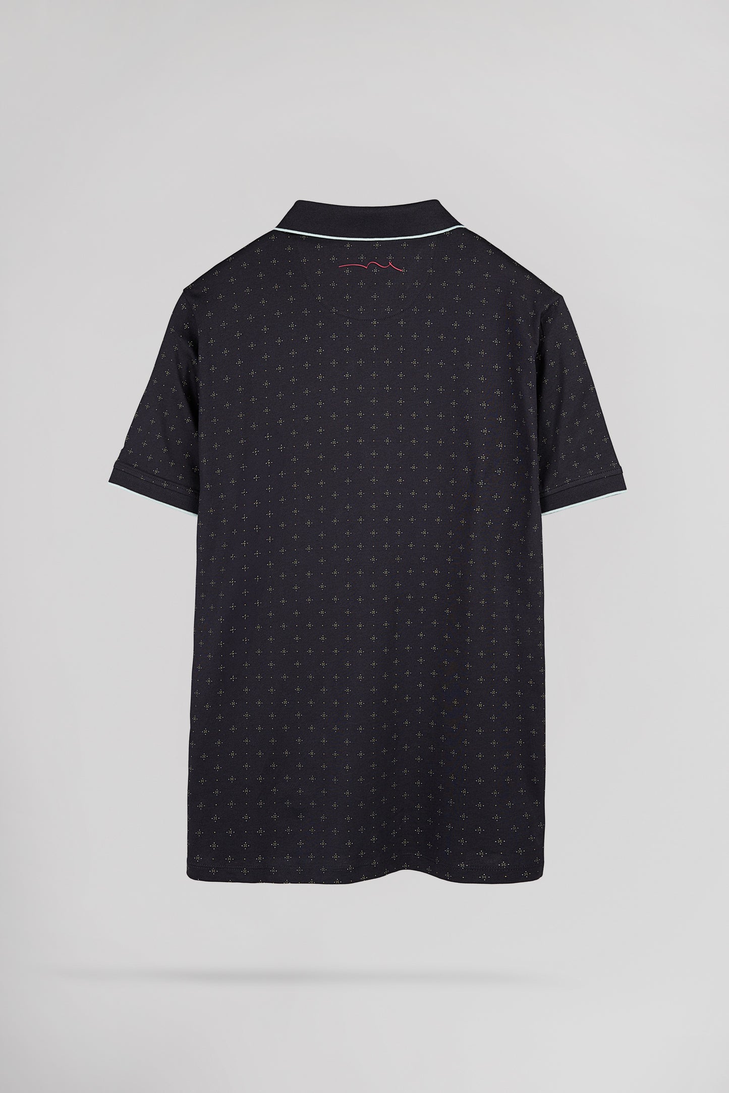 Polo piqué PASY 2 MC DARK NAVY PRINT - Teddy Smith