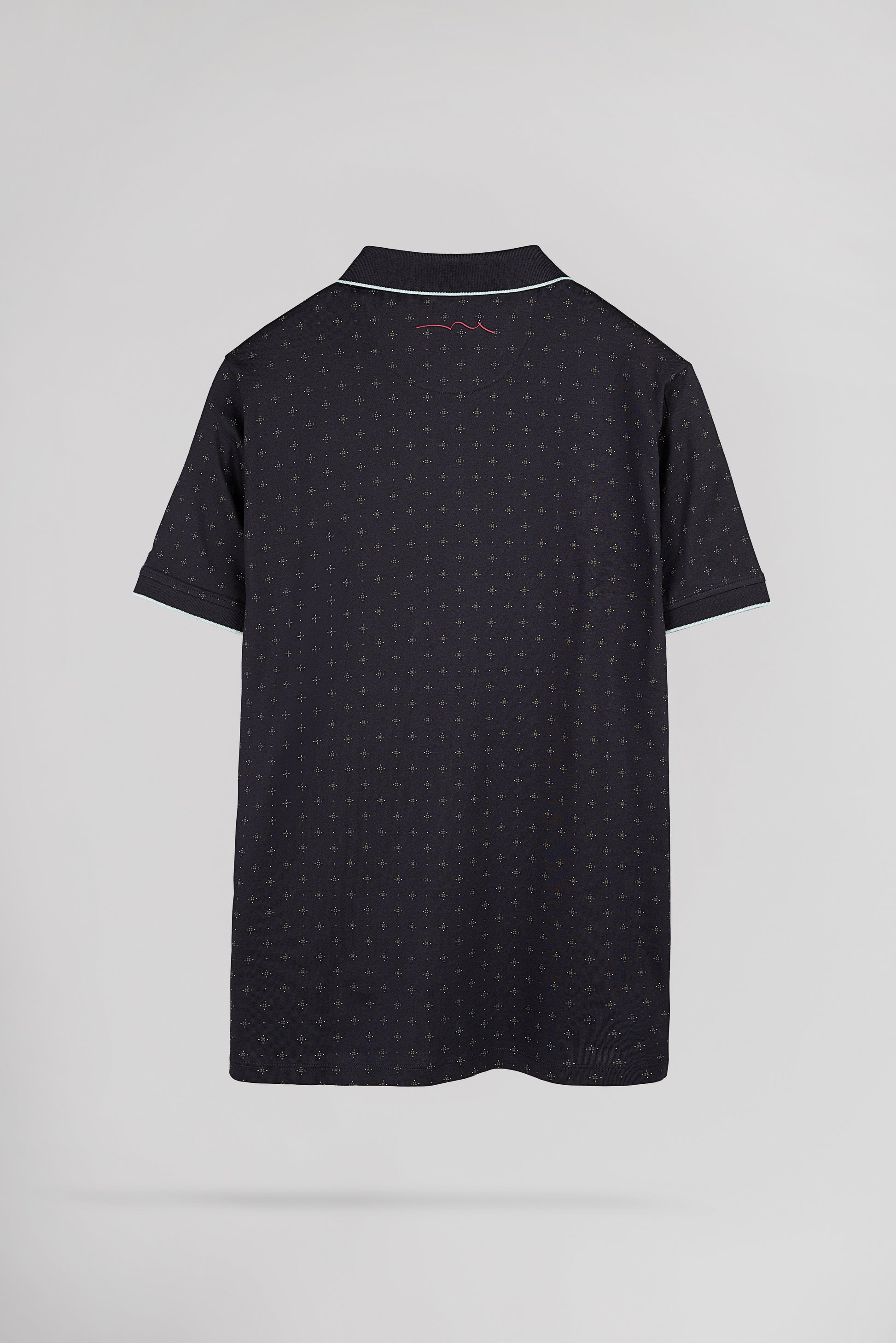 Polo piqué PASY 2 MC DARK NAVY PRINT - Teddy Smith