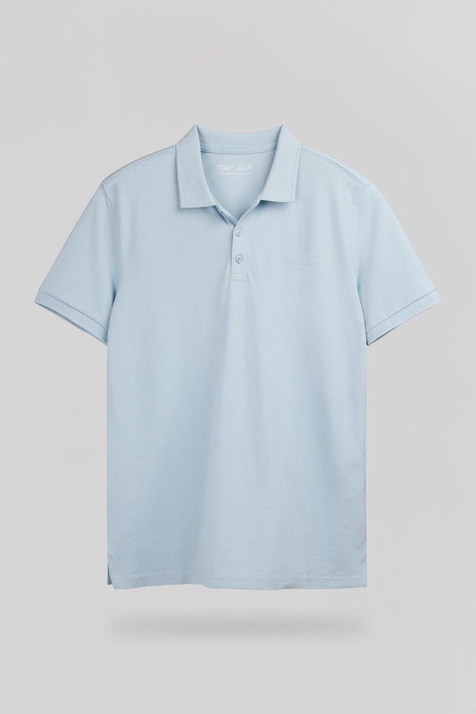 Achat Polo piqué P-ALBAN MC PASTEL BLUE - Teddy Smith