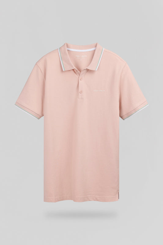 Achat Polo piqué PASIAN 2 MC ROSE PASTEL - Teddy Smith