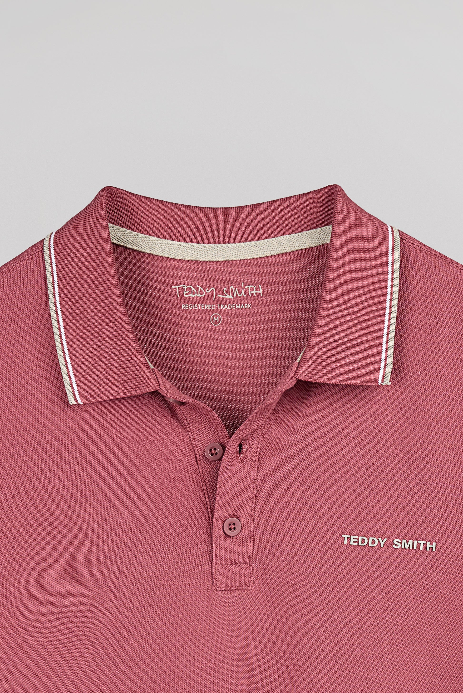 Polo piqué PASIAN 2 MC FRAMBOISE FONCE - Teddy Smith