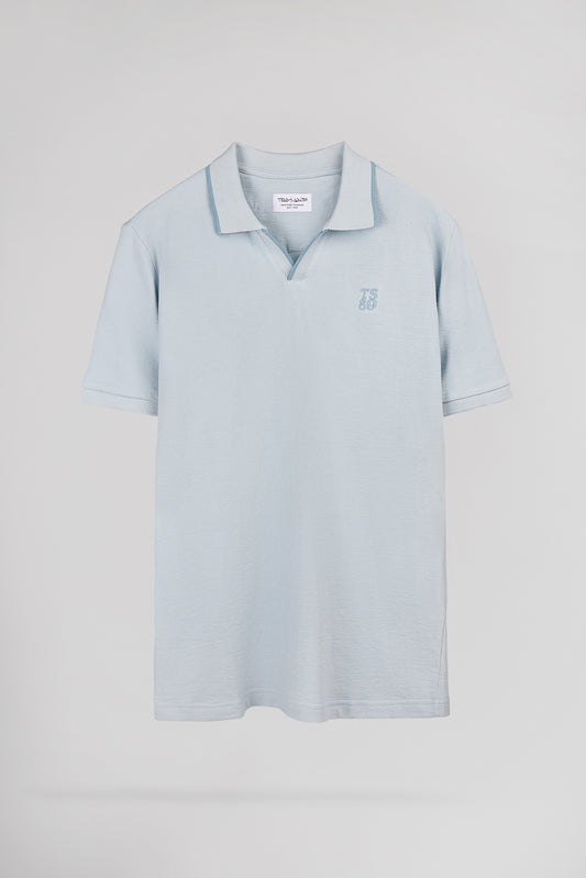 Achat Polo en éponge P-SONER MC PASTEL BLUE - Teddy Smith