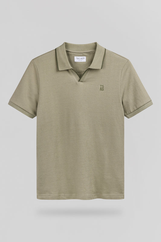 Achat Polo en éponge P-SONER MC BLEACH KAKI - Teddy Smith