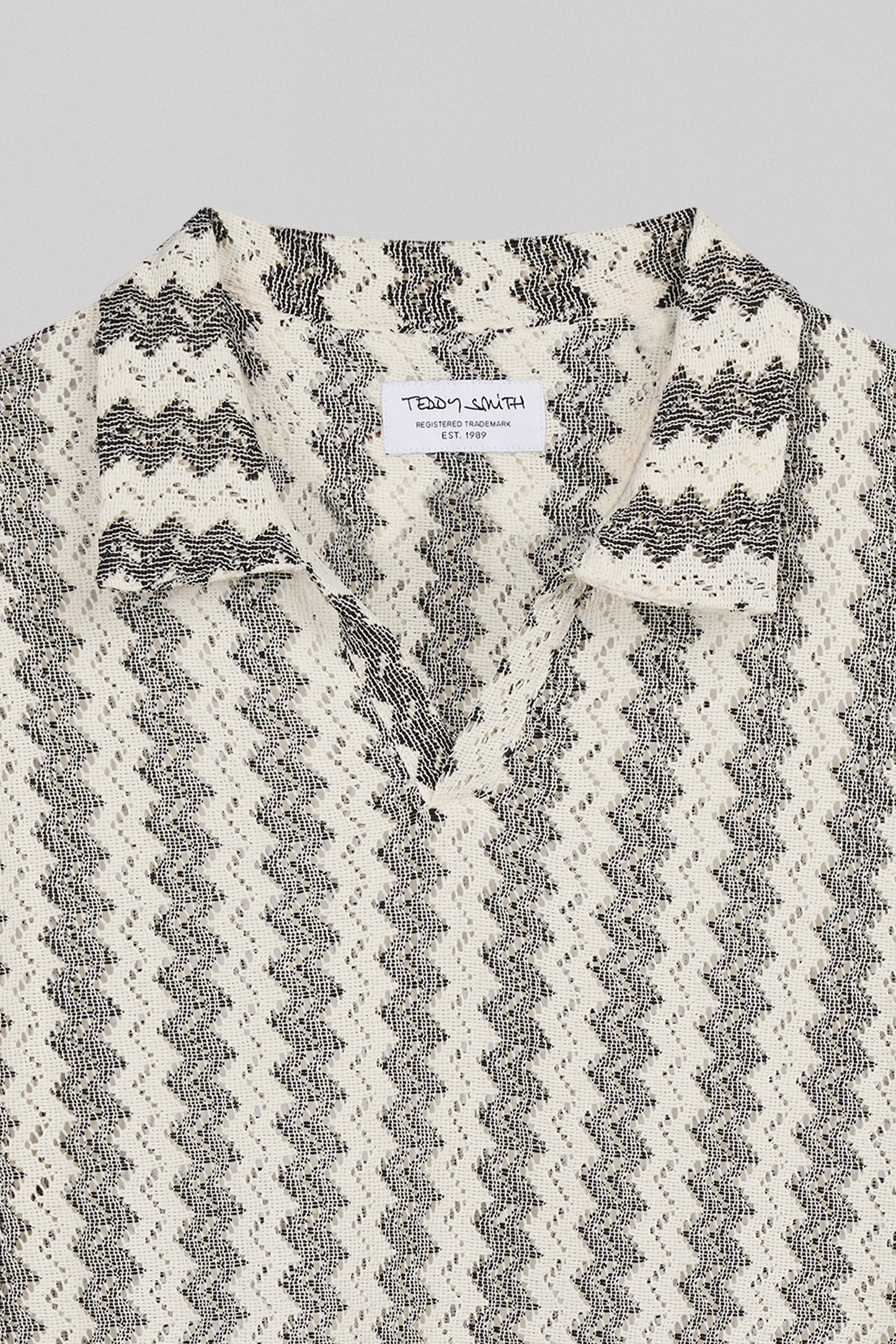 Polo motif zigzag P-ROMARIO MC CREAM