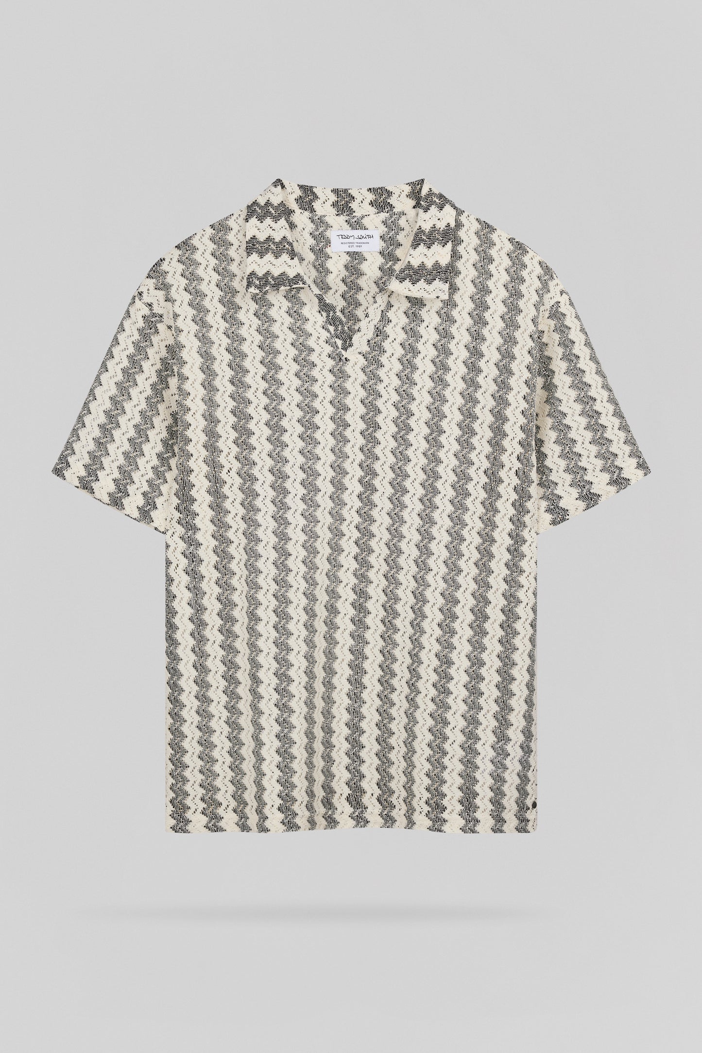 Polo motif zigzag P-ROMARIO MC CREAM