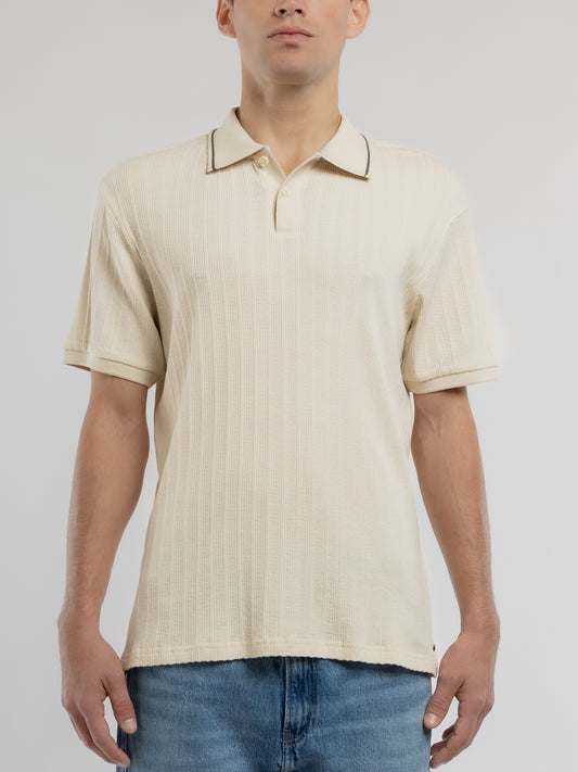 Achat Polo P-DRICE MC CREAM - Teddy Smith