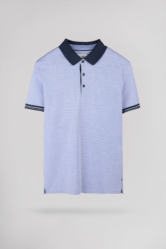 Achat Polo P-GOLDWIN MC PASTEL BLUE - Teddy Smith