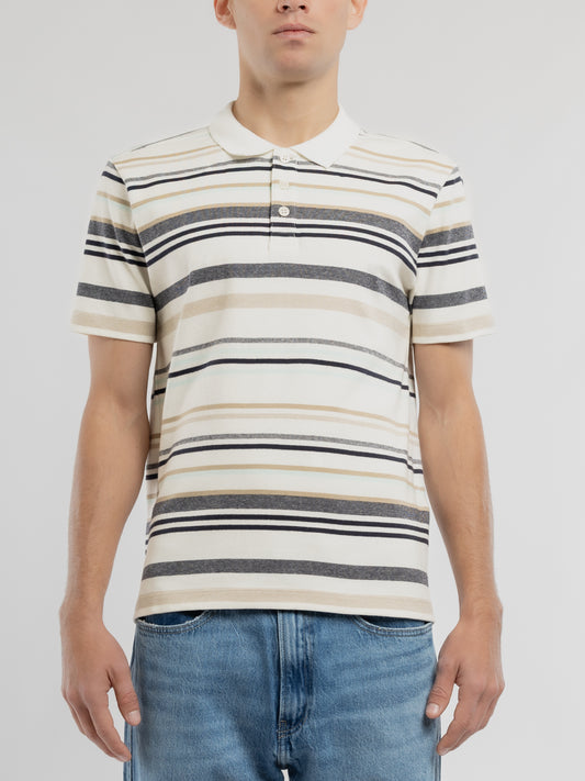 Achat Polo P-ROY MC MIDDLE WHITE - Teddy Smith