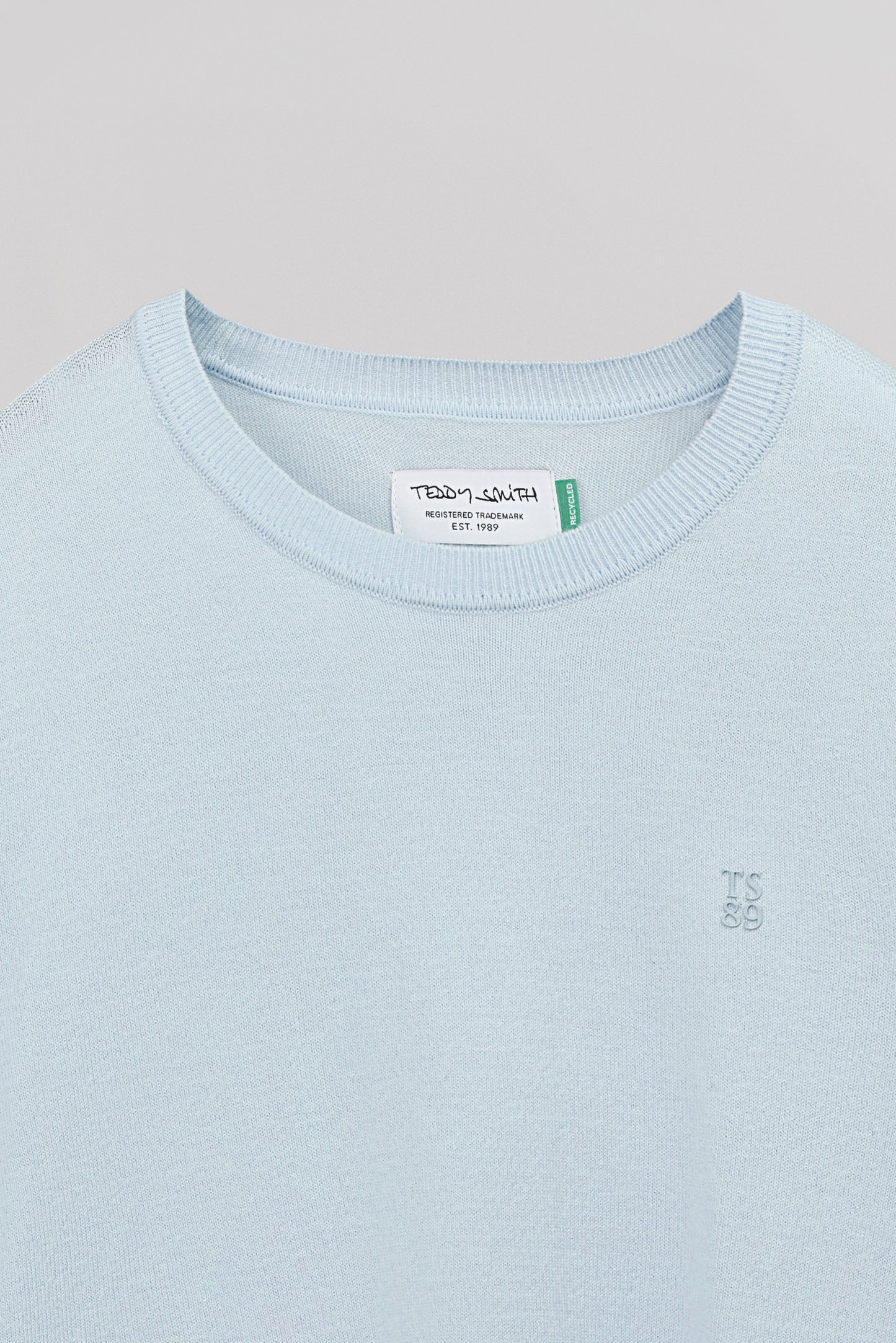 Pull P-MARTINO PASTEL BLUE CHINE