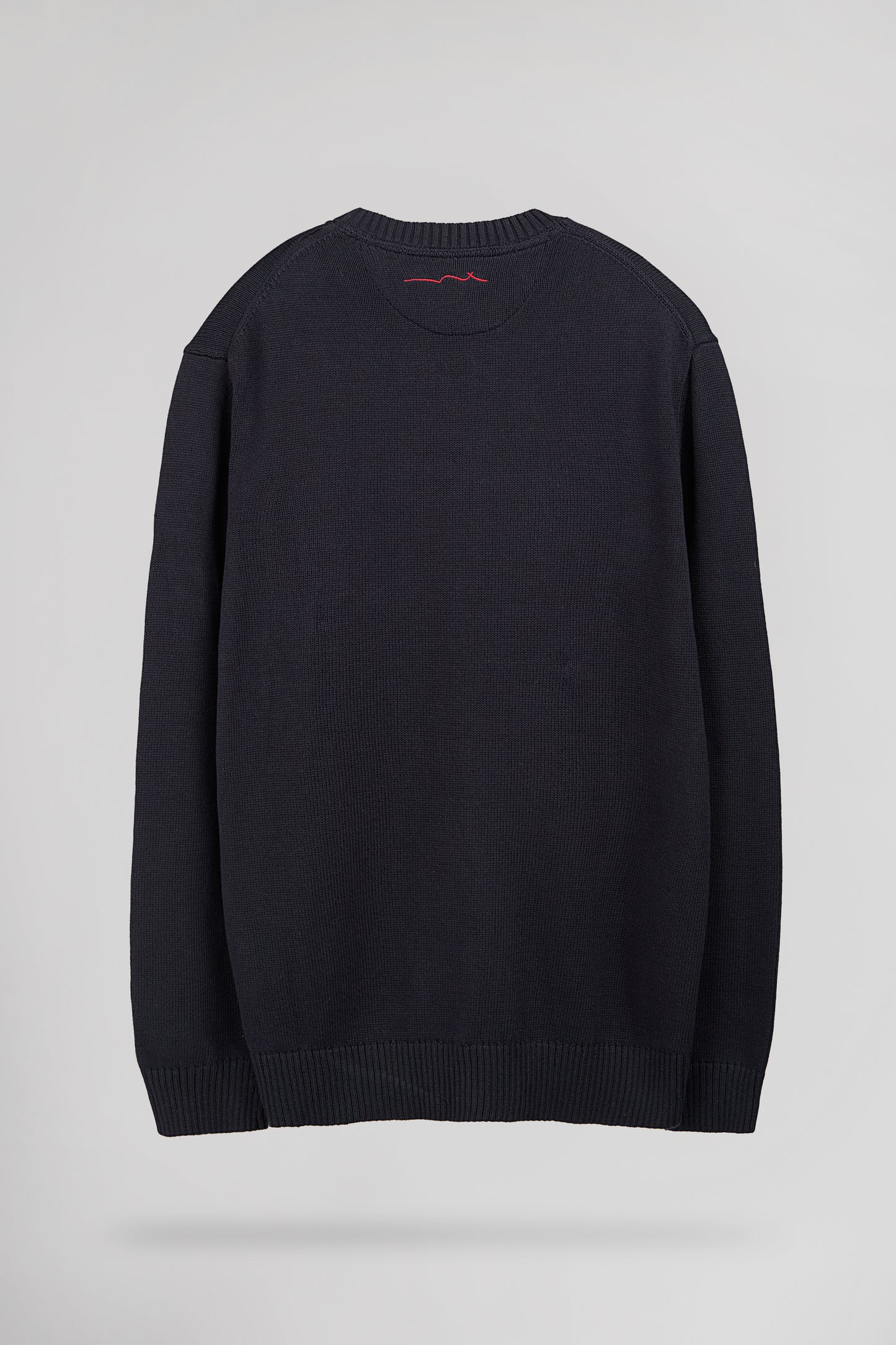 Pull en coton col rond P-JIMMY TOTAL NAVY - Teddy Smith