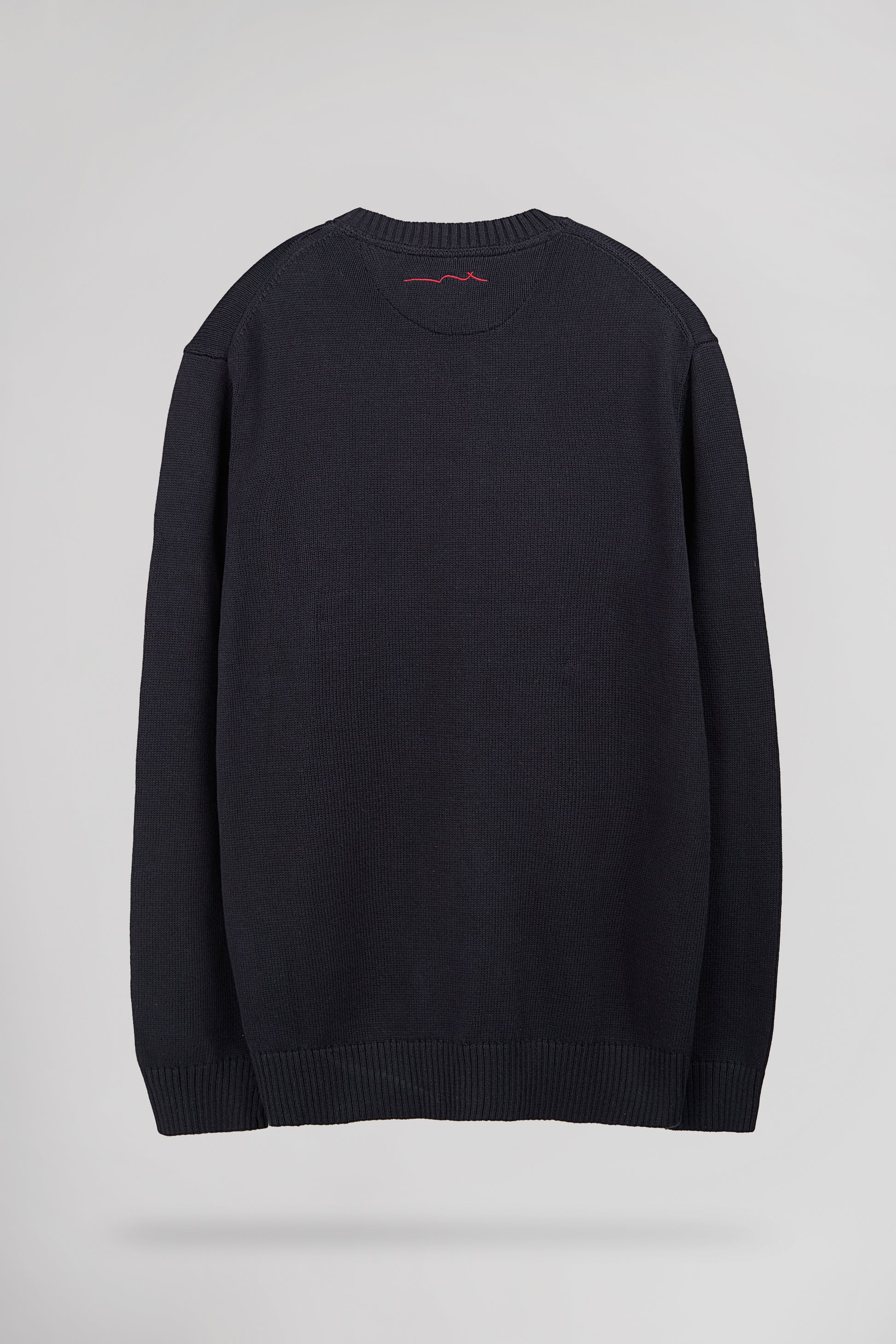 Pull en coton col rond P-JIMMY TOTAL NAVY - Teddy Smith