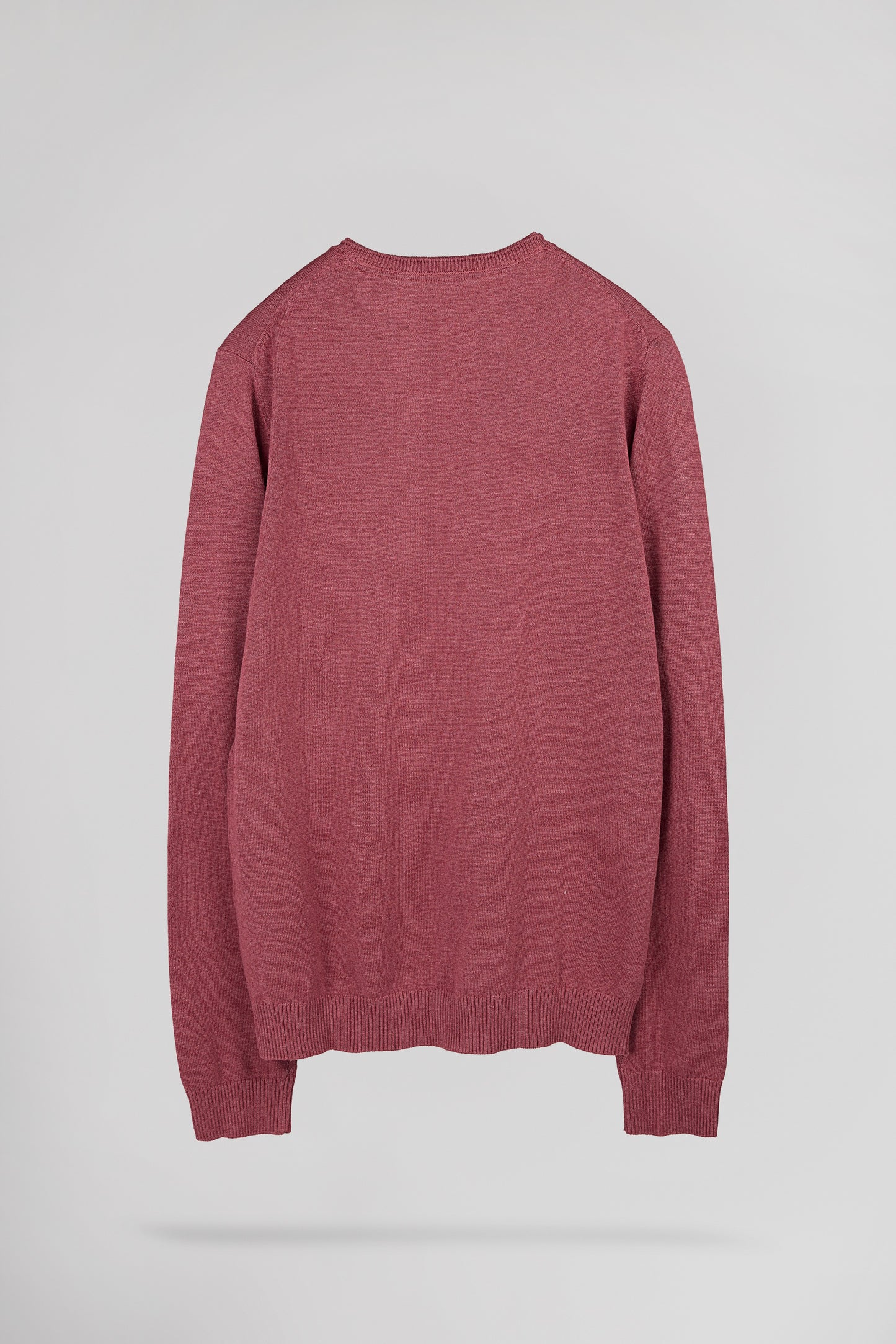 Pull ajusté col V PULSER 4 FRAMBOISE FONCE CHINE - Teddy Smith