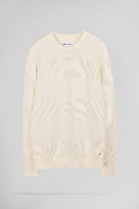 Achat Pull P-RONI MIDDLE WHITE - Teddy Smith