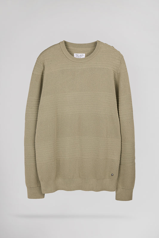 Achat Pull P-RONI BLEACH KAKI - Teddy Smith