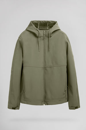 Blouson softshell zippé à capuche B-RENZO DUSTY KAKI - Teddy Smith
