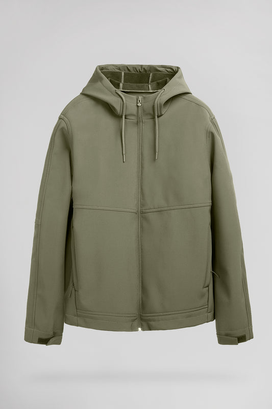 Achat Blouson softshell zippé à capuche B-RENZO DUSTY KAKI - Teddy Smith