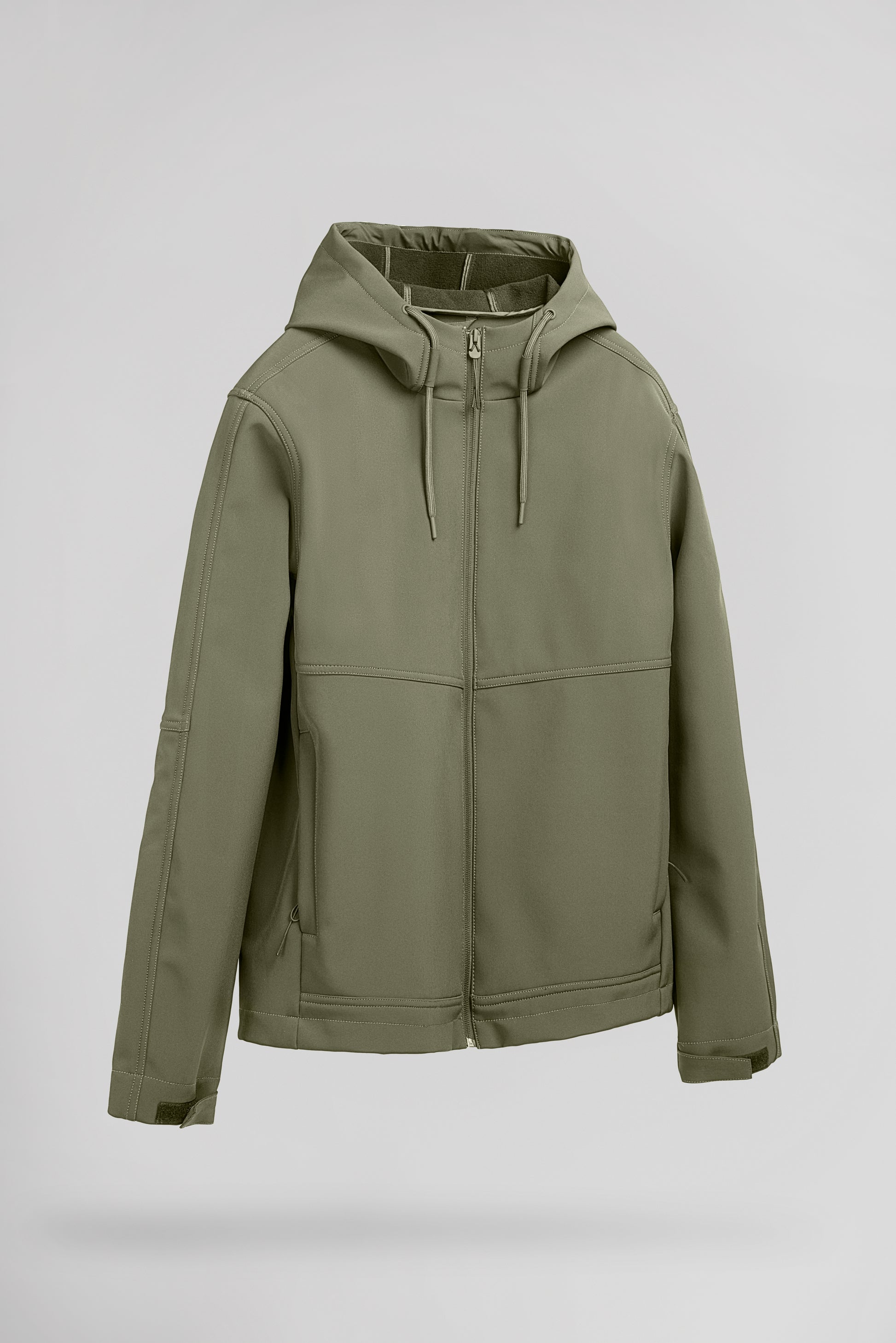 Blouson softshell zippé à capuche B-RENZO DUSTY KAKI - Teddy Smith