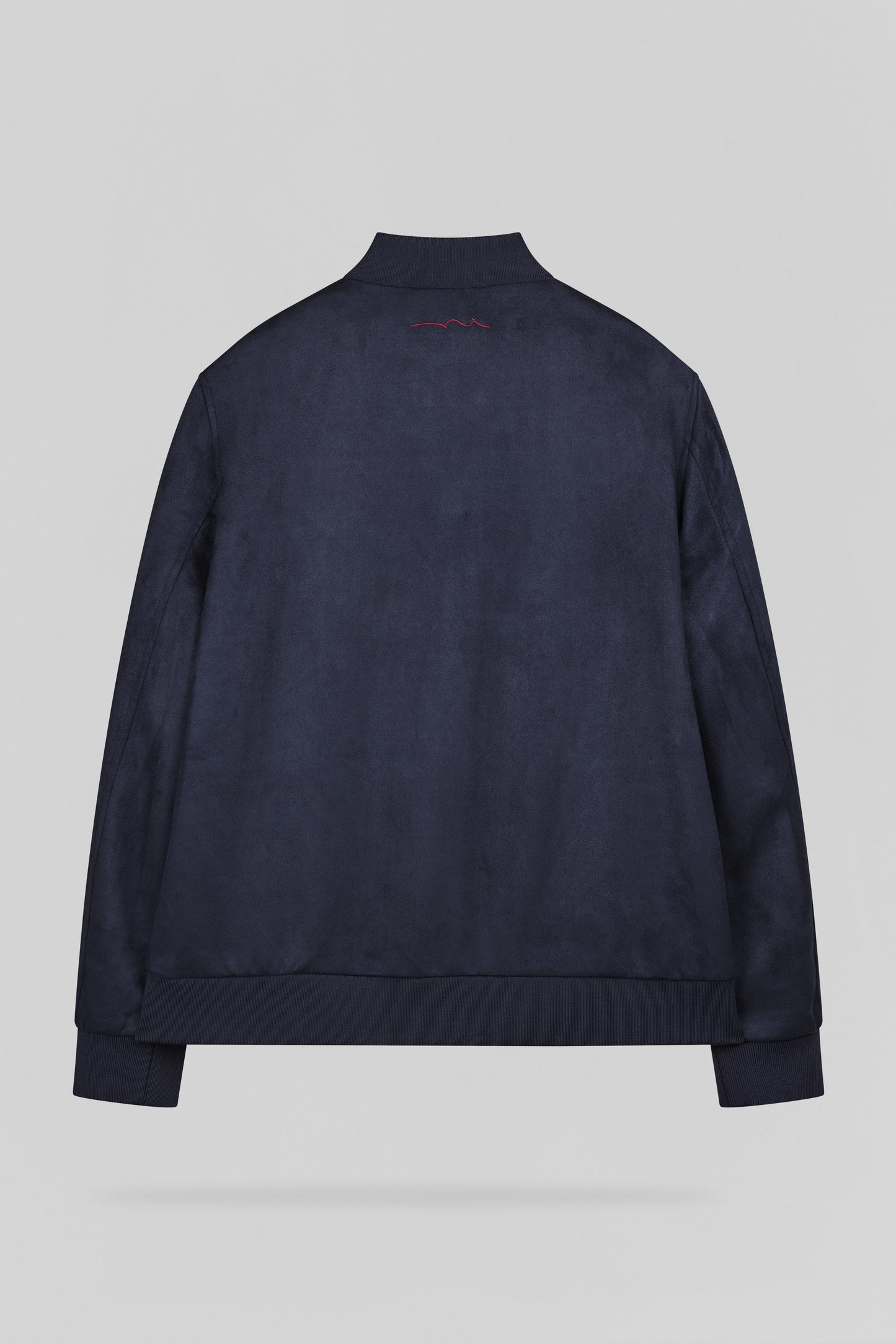 Blouson en suédine col bomber B-OSWELL DARK NAVY