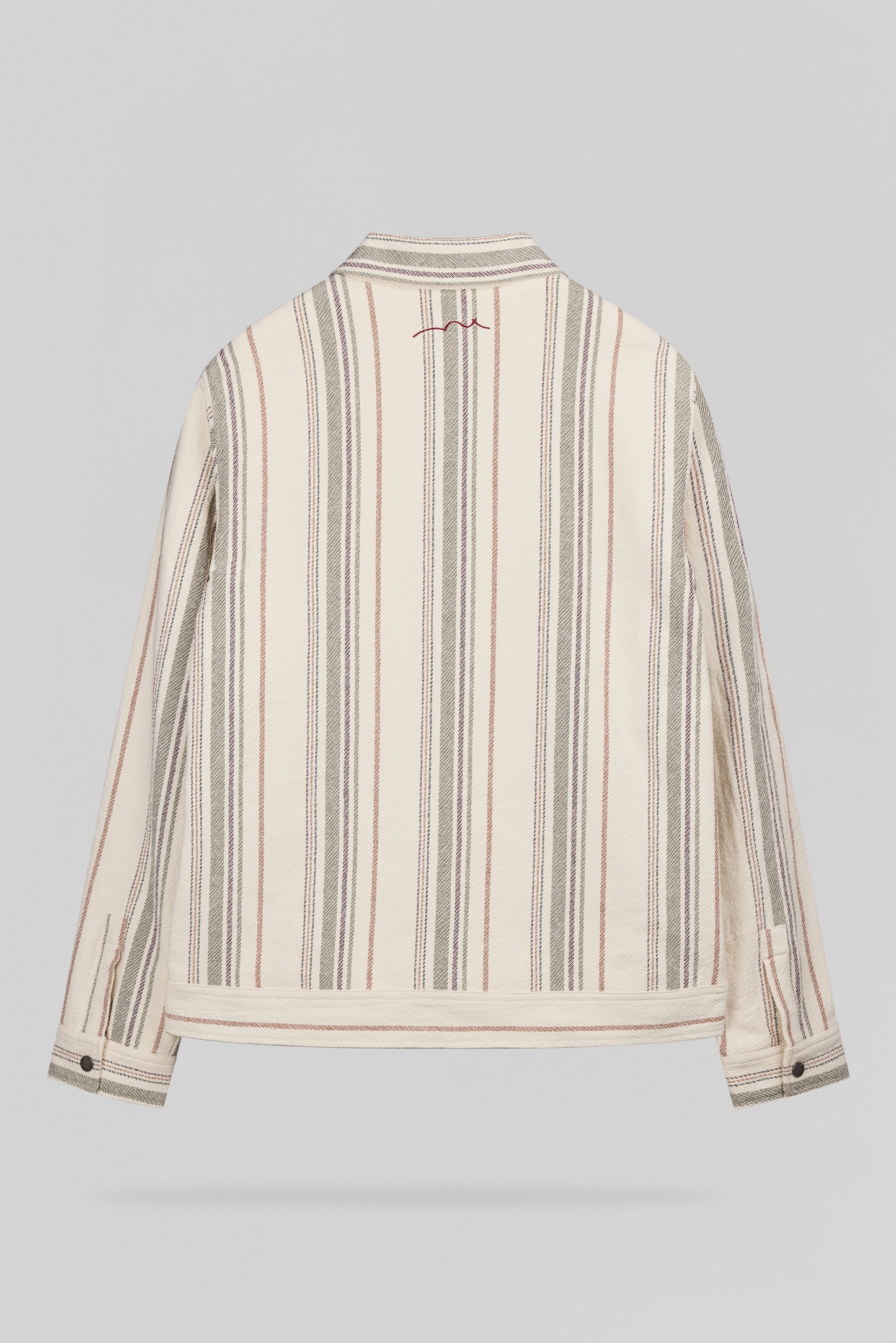 Veste mi-saison à rayures col chemise B-SHELDON CREAM