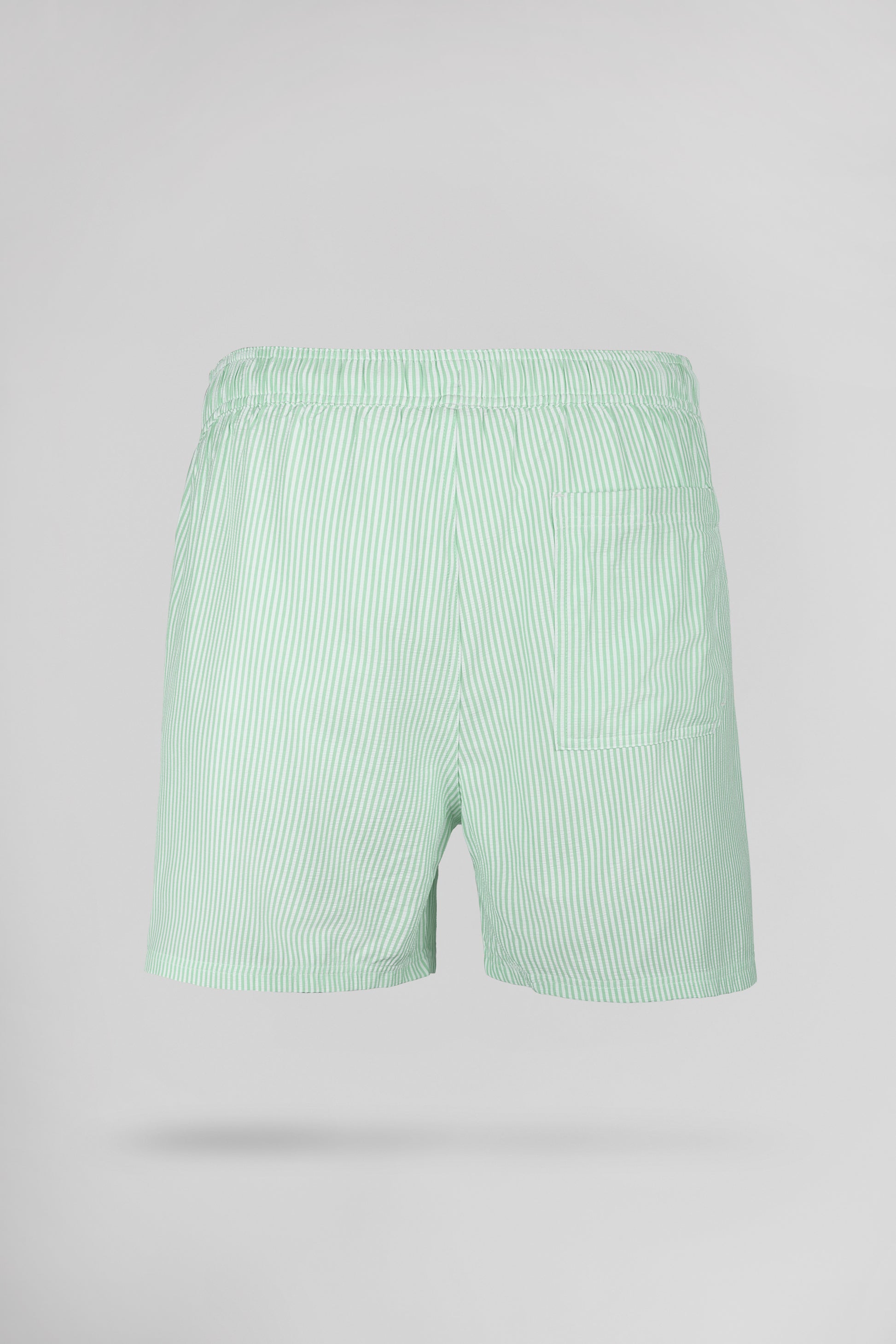 Short de bain seersucker rayé S-PABLO VERT MENTHE - Teddy Smith