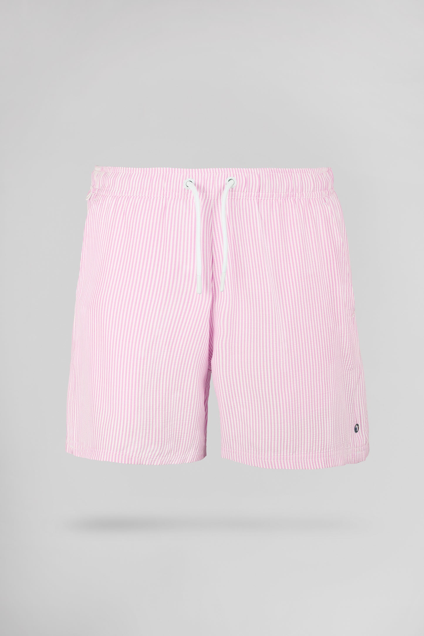 Short de bain seersucker rayé S-PABLO PINK SHIRT - Teddy Smith