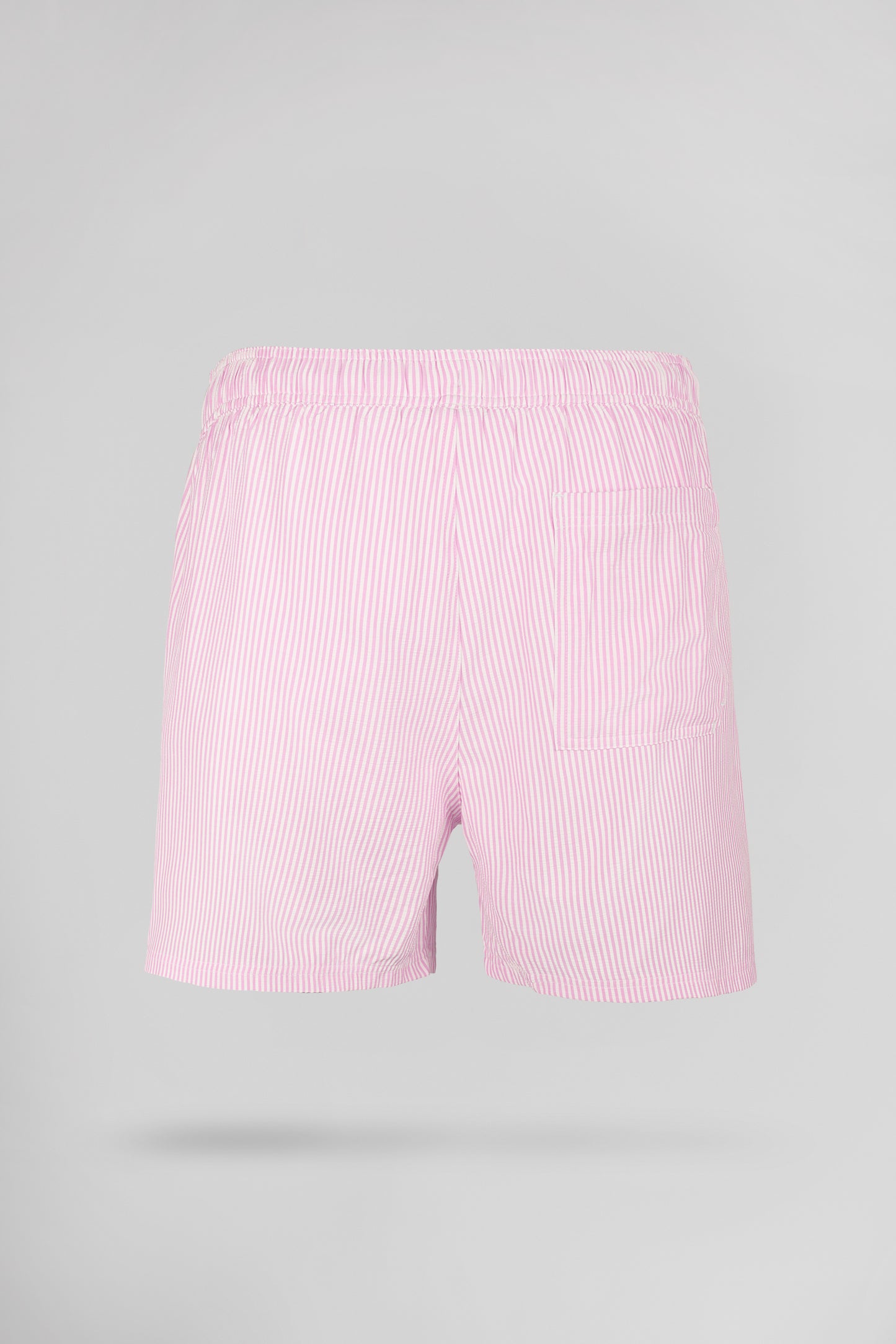 Short de bain seersucker rayé S-PABLO PINK SHIRT - Teddy Smith