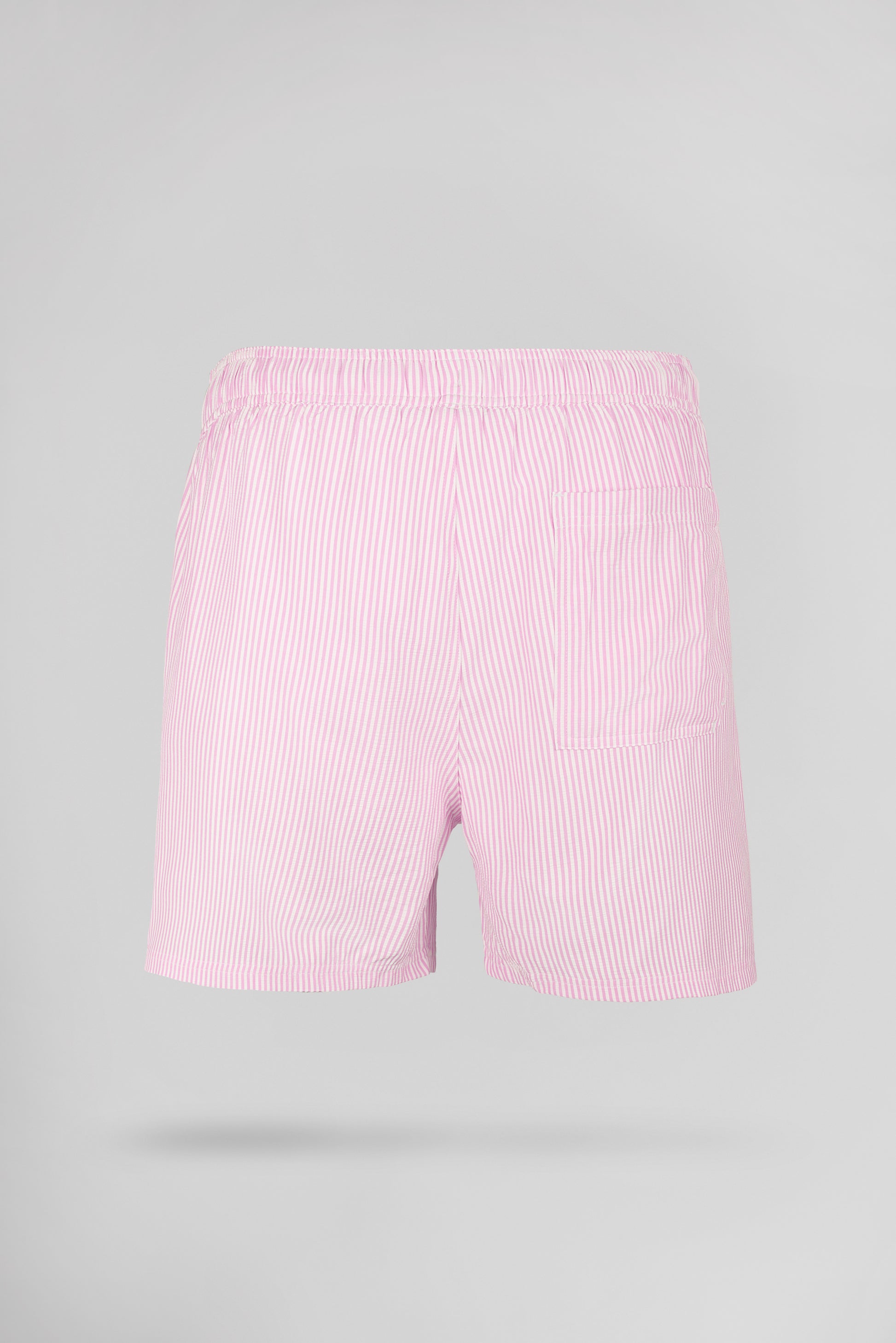 Short de bain seersucker rayé S-PABLO PINK SHIRT - Teddy Smith