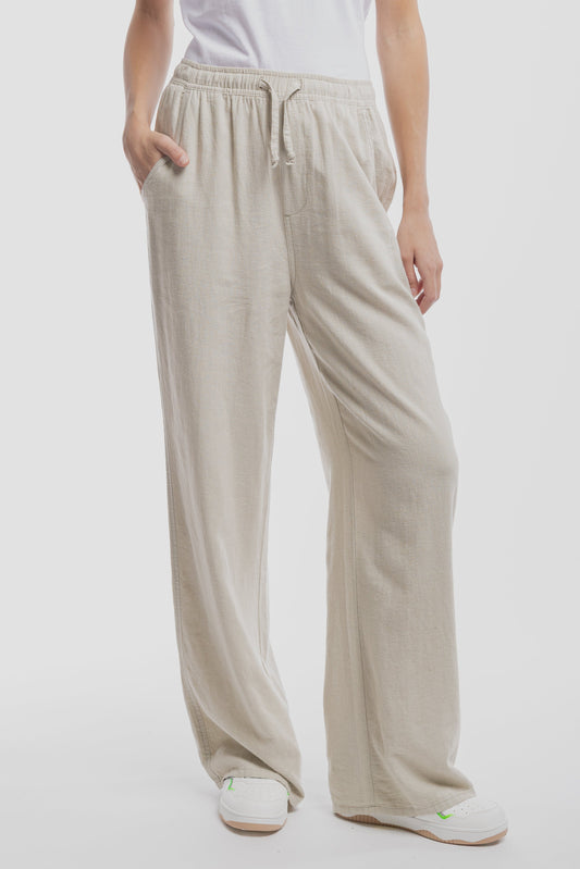 Achat Pantalon P-JOAN WIDE SOFT GREGE - Teddy Smith