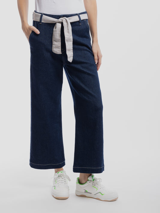 Achat Jean P-LOUISA CROPPE DARK BLUE - Teddy Smith