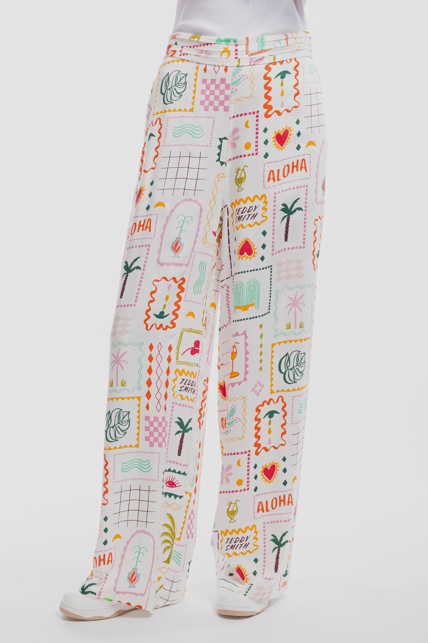 Pantalon P-ALEX MIDDLE WHITE - Teddy Smith
