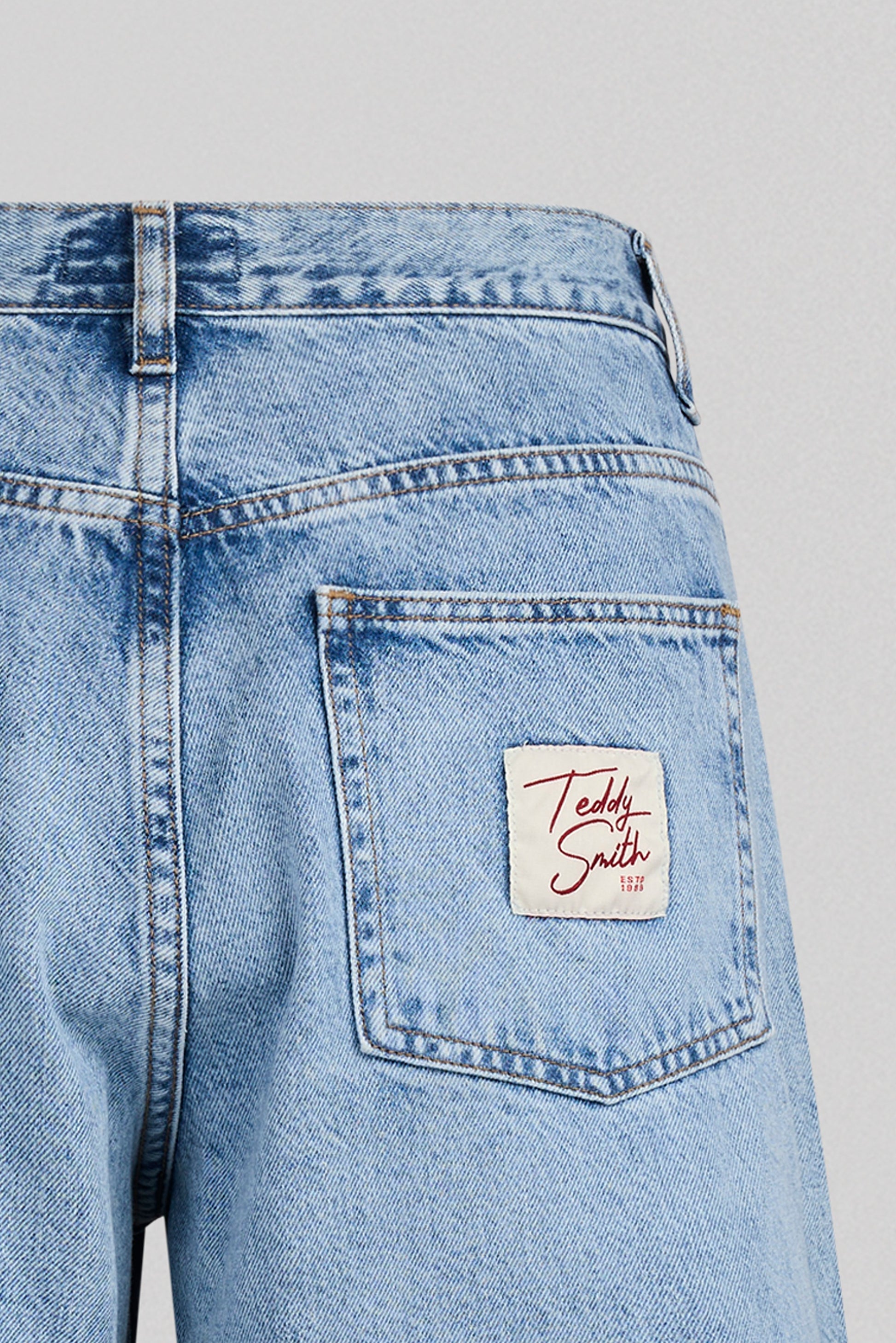 Jean denim P-JOSEFA WIDE FRIPP/INDIGO - Teddy Smith