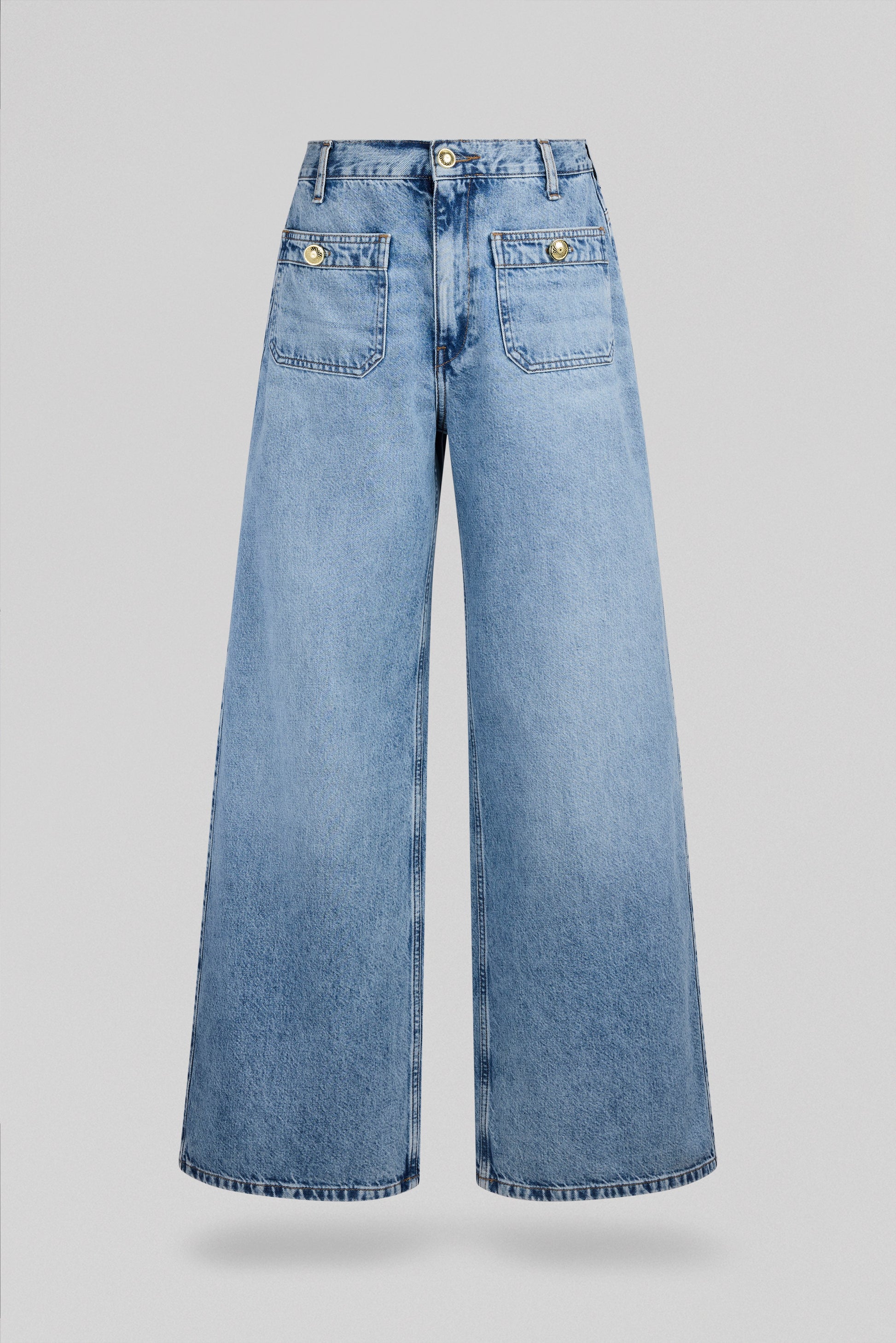 Jean denim P-JOSEFA WIDE FRIPP/INDIGO - Teddy Smith
