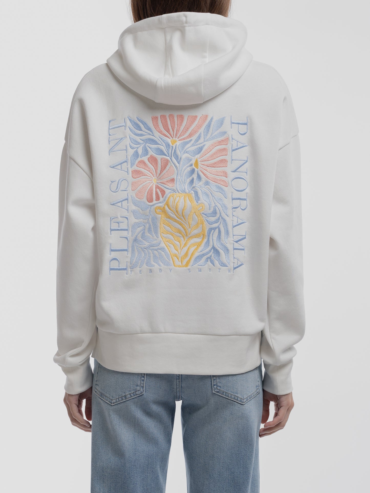 Sweat S-FLORALIA MIDDLE WHITE - Teddy Smith