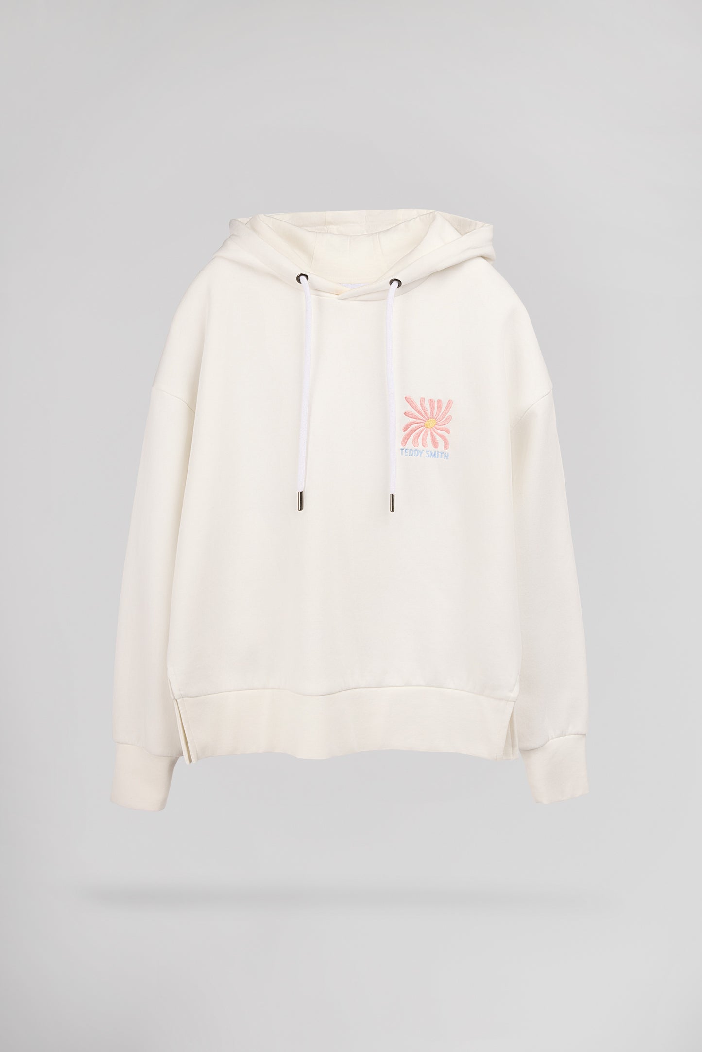 Sweat S-FLORALIA MIDDLE WHITE - Teddy Smith