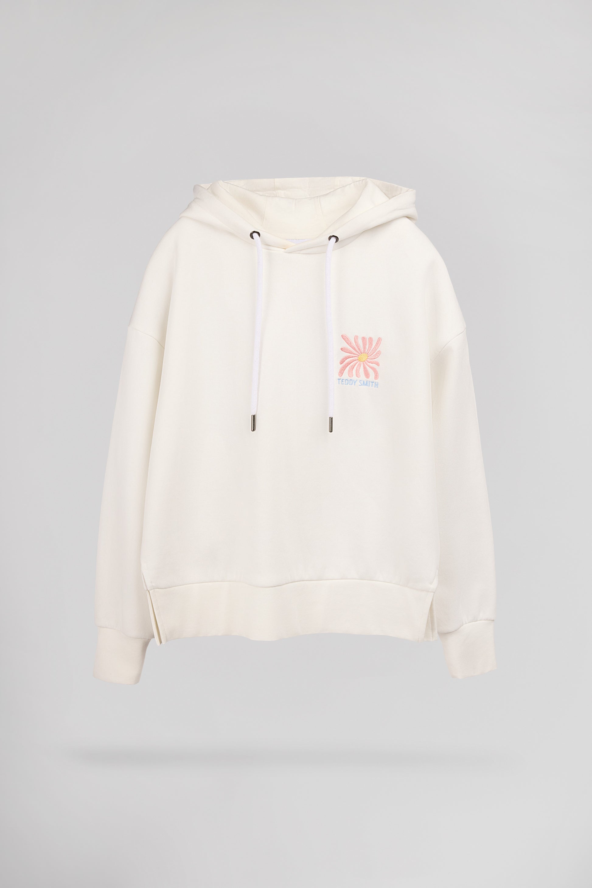 Sweat S-FLORALIA MIDDLE WHITE - Teddy Smith