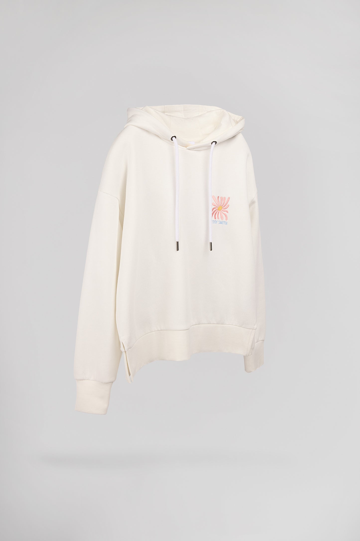 Sweat S-FLORALIA MIDDLE WHITE - Teddy Smith