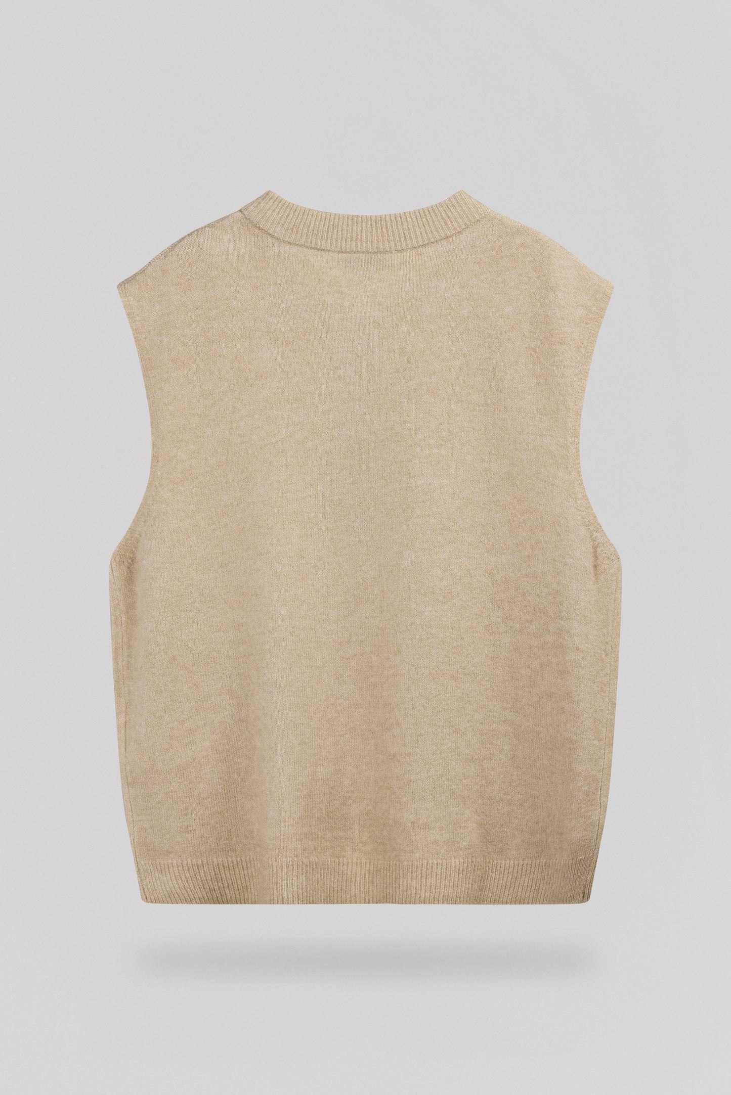 Gilet col rond sans manches G-HAZEL SOFT GREGE - Teddy Smith