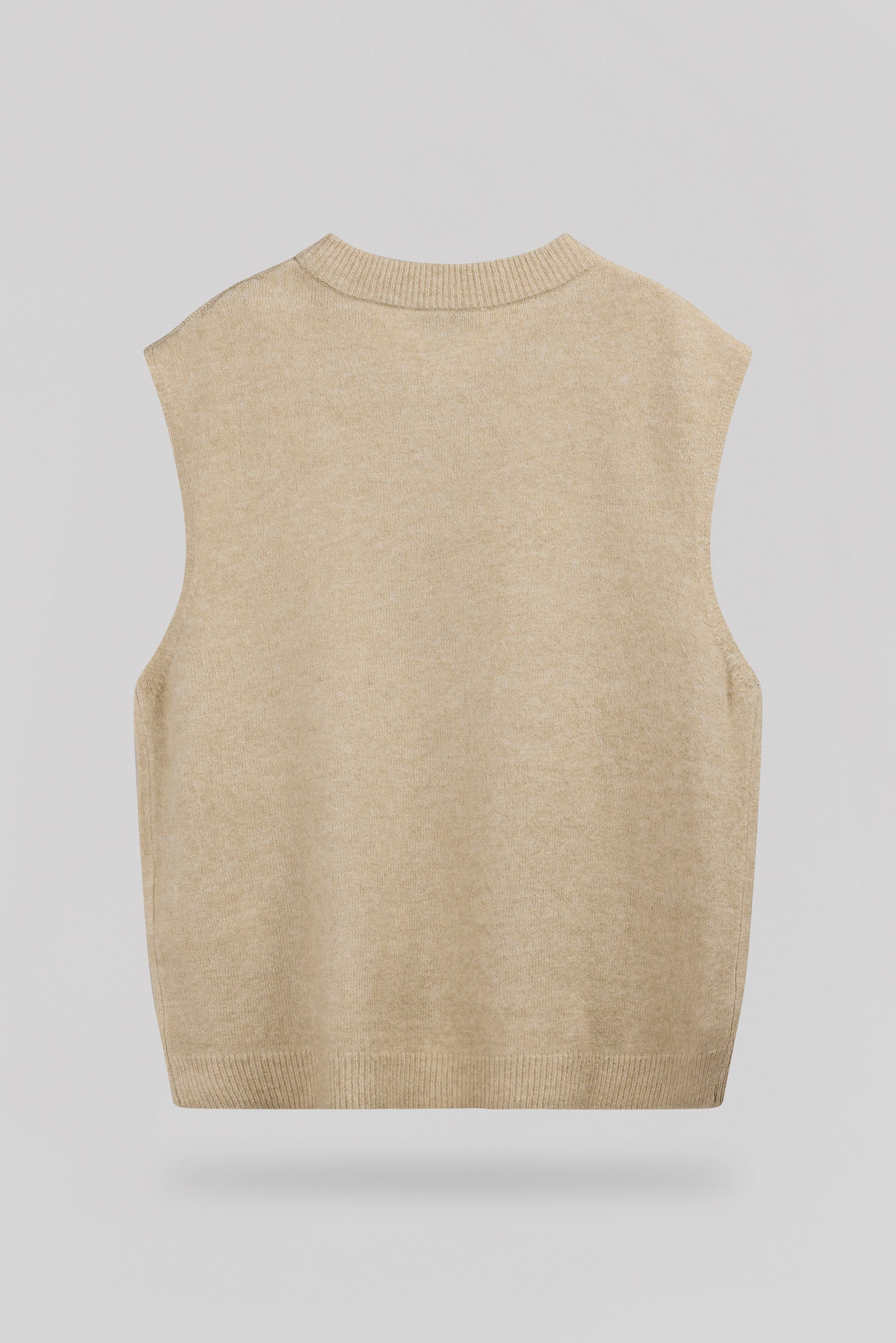 Gilet col rond sans manches G-HAZEL SOFT GREGE - Teddy Smith