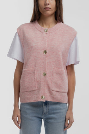 Gilet G-HAZEL VIEUX ROSE - Teddy Smith