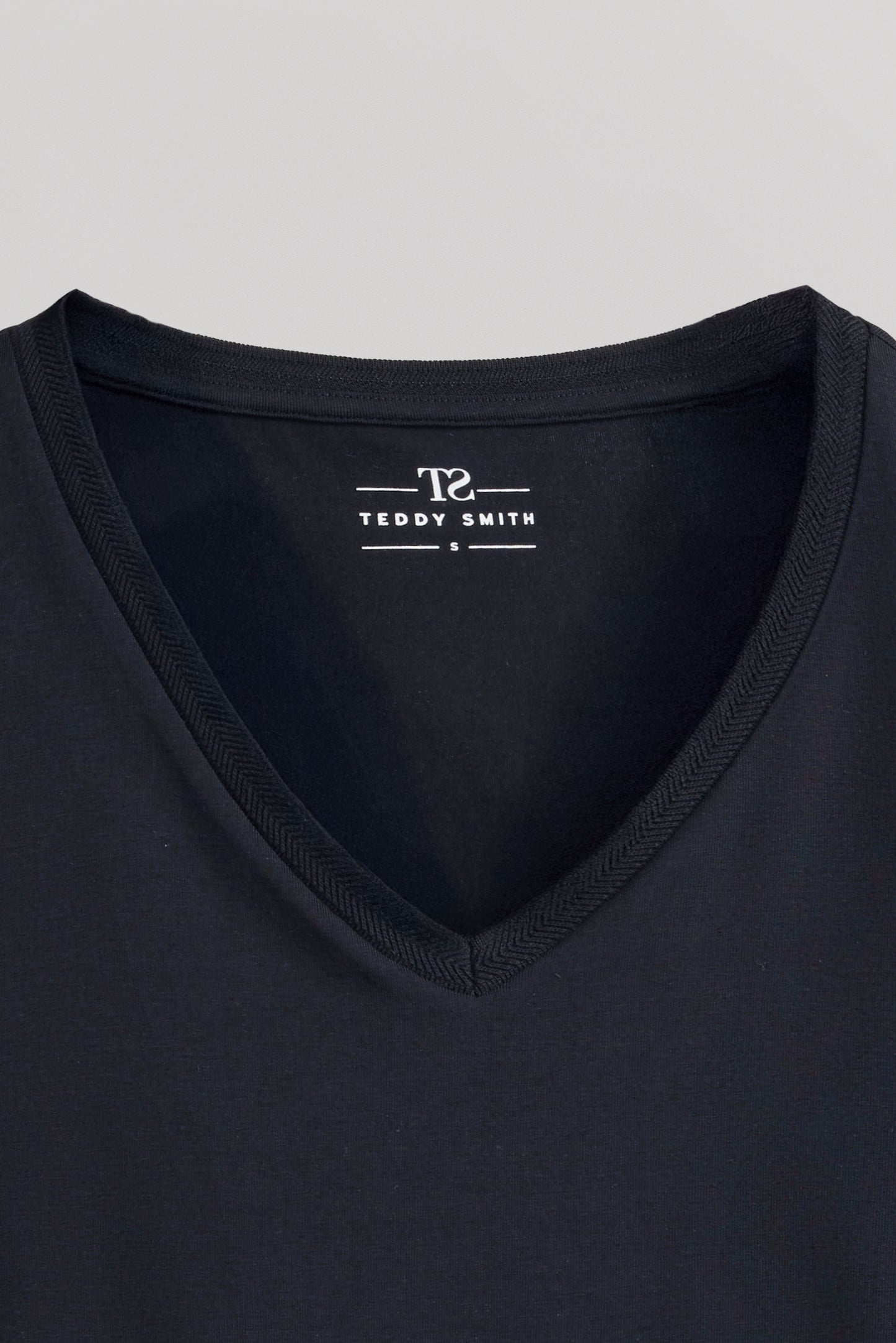 T-shirt col V T-MIA MC DARK NAVY - Teddy Smith