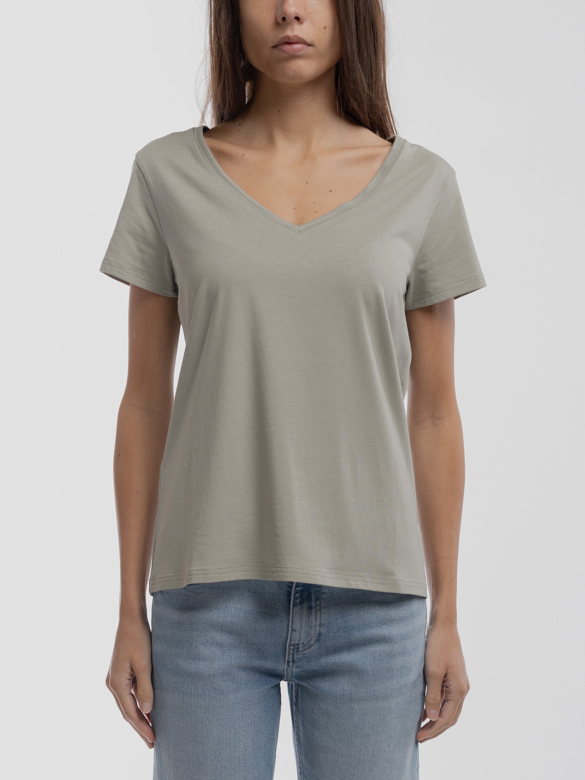 T-shirt T-MIA MC BLEACH KAKI - Teddy Smith