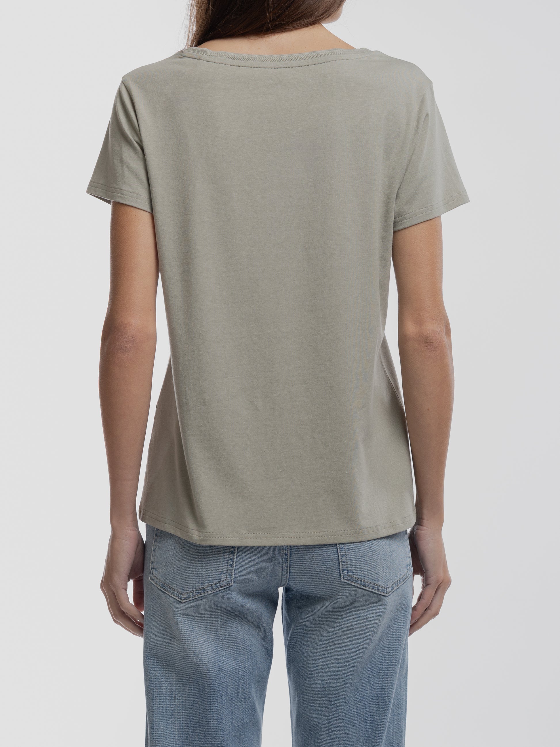 T-shirt T-MIA MC BLEACH KAKI - Teddy Smith