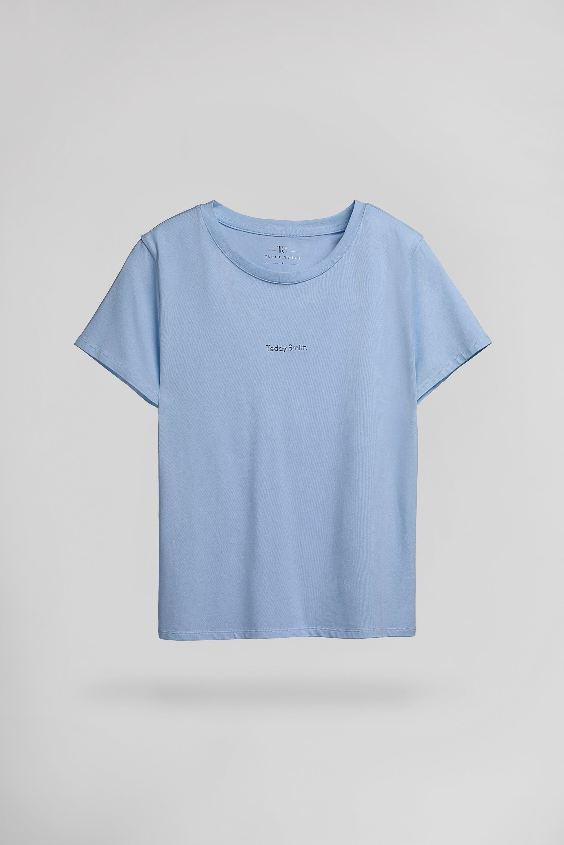 T-shirt col rond T-RIBELLE MC BLEU NUAGEUX - Teddy Smith
