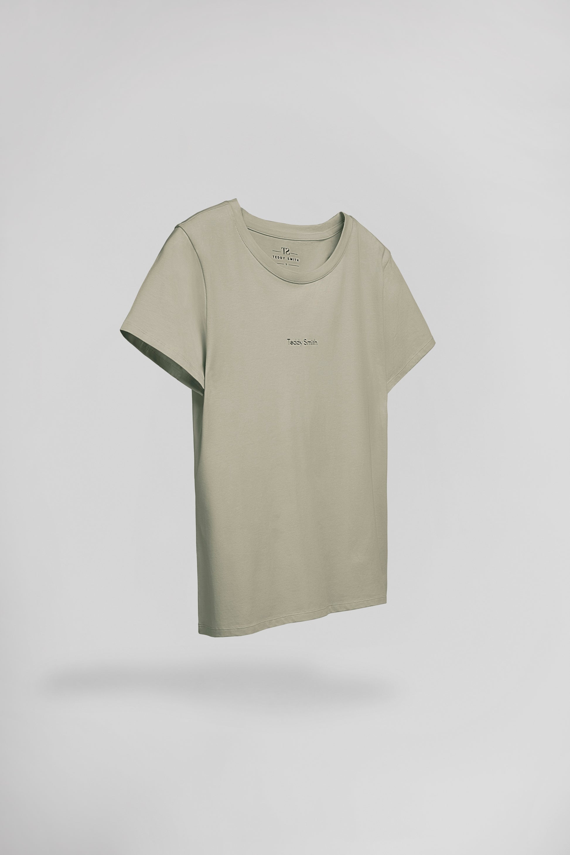 T-shirt col rond T-RIBELLE MC BLEACH KAKI - Teddy Smith
