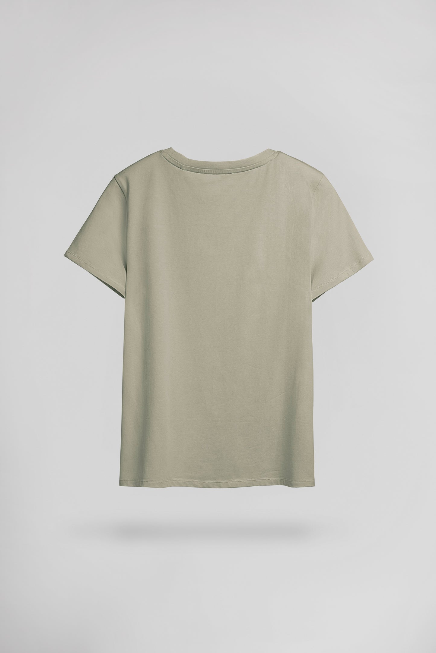 T-shirt col rond T-RIBELLE MC BLEACH KAKI - Teddy Smith