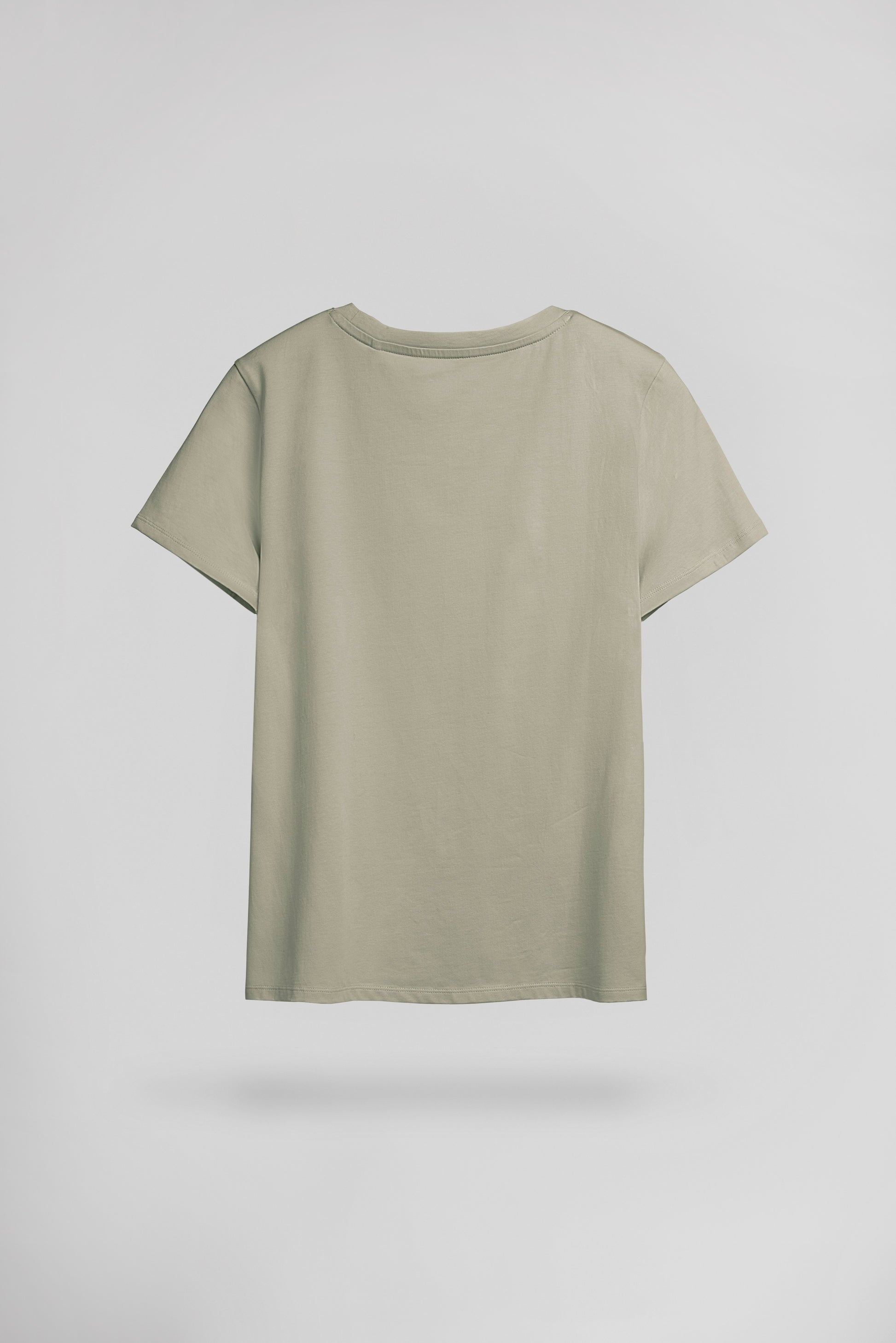 T-shirt col rond T-RIBELLE MC BLEACH KAKI - Teddy Smith