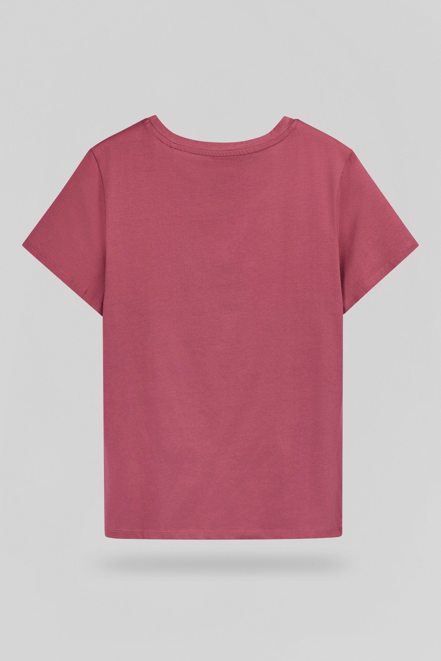 T-shirt col rond T-RIBELLE MC FRAMBOISE FONCE - Teddy Smith