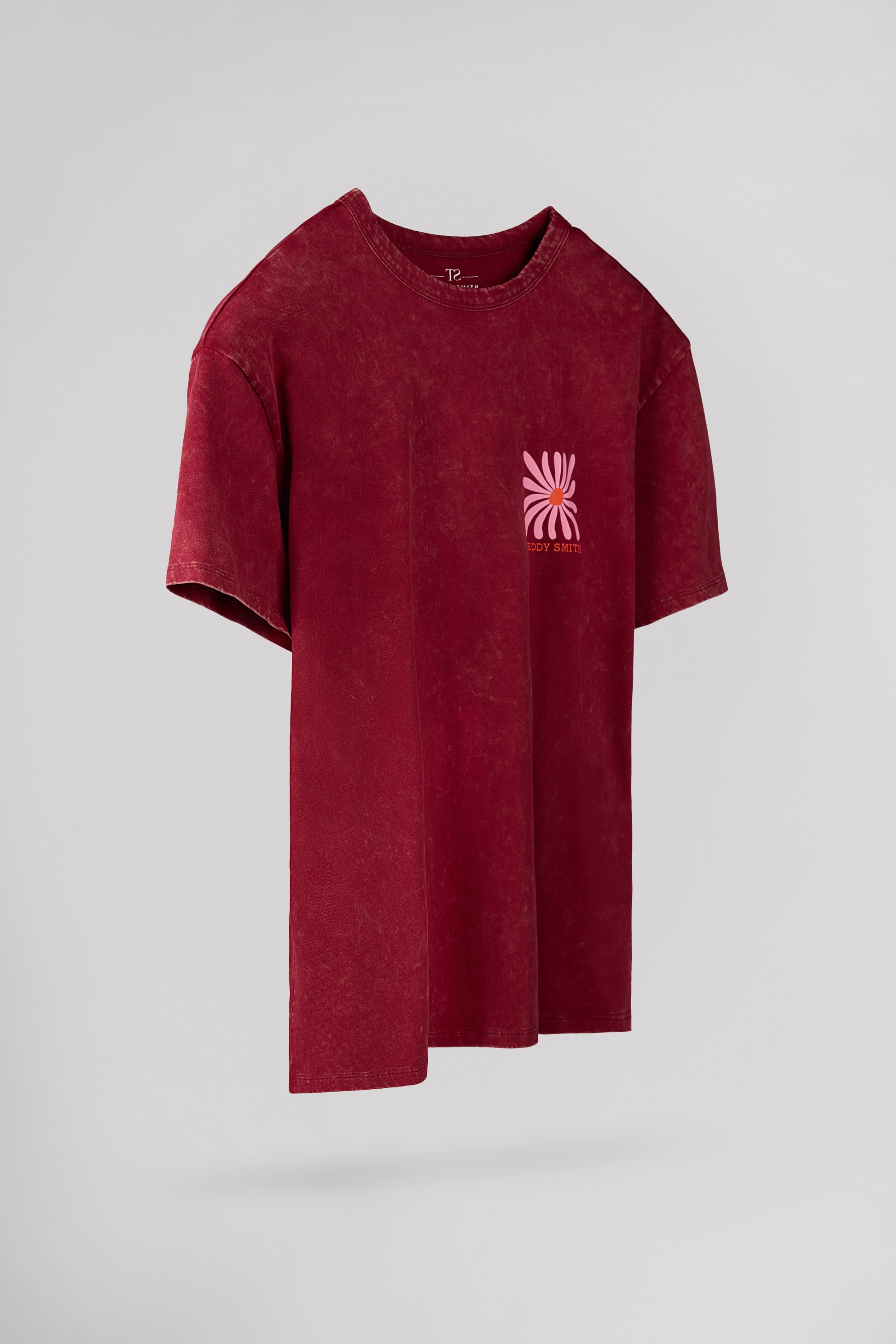 T-shirt T-FLORALI MC GRENAT - Teddy Smith